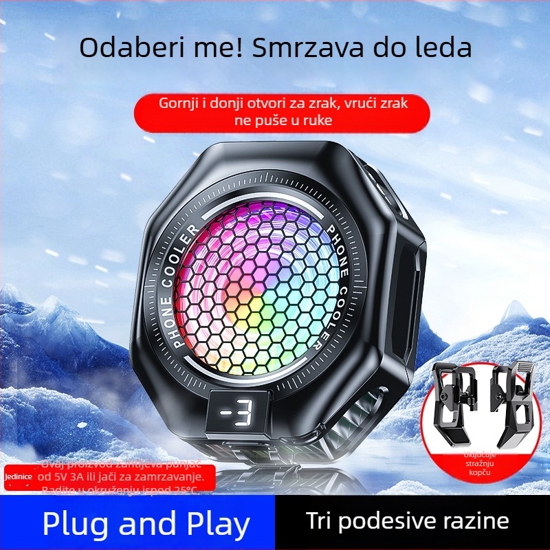 TL05 Hlađenje za mobitel s magnetskim stražnjim klipom, poluvodičko hlađenje velike površine, univerzalna kompatibilnost