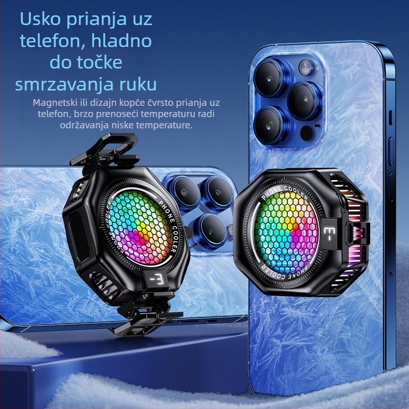 TL05 Hlađenje za mobitel s magnetskim stražnjim klipom, poluvodičko hlađenje velike površine, univerzalna kompatibilnost