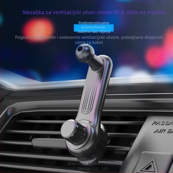 M3 držač telefona za automobil za ventilaciju, 360° rotacija, produžni nastavak