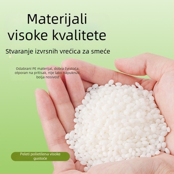 Jednokratne kućne vrećice za otpad, 45×50 cm, vreća s plosnatim otvorom, zadebljana i otporna na kidanje