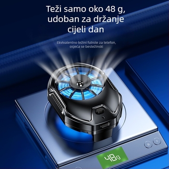 FS21 hladnjak za mobitel s dvije brzine hlađenja, ugrađena baterija, zračno hlađenje, stražnji klips