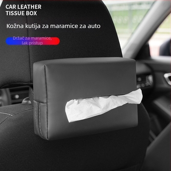 Kutija za maramice za automobil s remenom za pričvršćivanje, fiksirana na vizir ili naslon za ruku – kreativna kutija za maramice