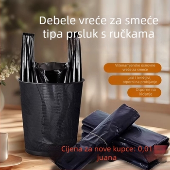 Izuzetno debele vreće za smeće za kuhinju, velike veličine, s ručkama, plastične vrećice