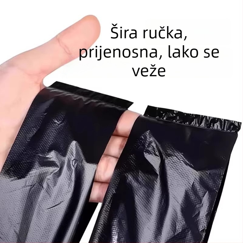 Izuzetno debele vreće za smeće za kuhinju, velike veličine, s ručkama, plastične vrećice