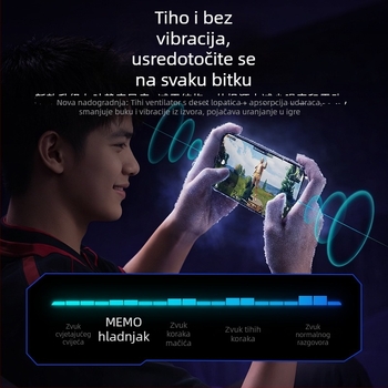 MiMo CX-20 hladnjak za mobitel s magnetskim poluvodičkim hlađenjem, ultra tiha stražnja kopča s kontrolom temperature