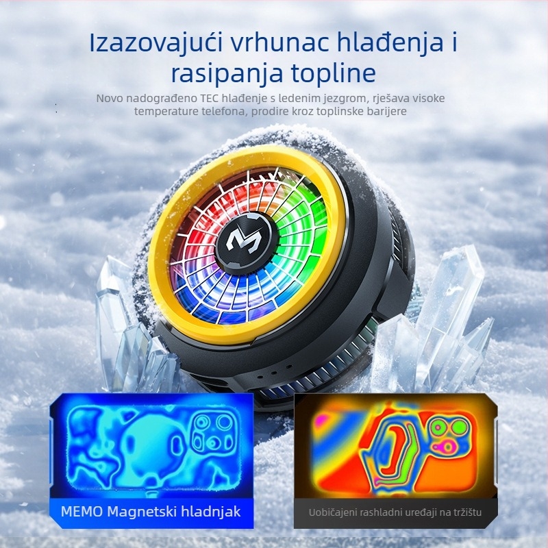 MiMo CX-20 hladnjak za mobitel s magnetskim poluvodičkim hlađenjem, ultra tiha stražnja kopča s kontrolom temperature