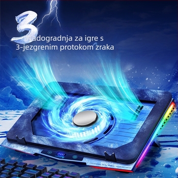 Ice Demon 9 Plus hlađenje za prijenosno računalo s RGB turbinskim ventilatorima