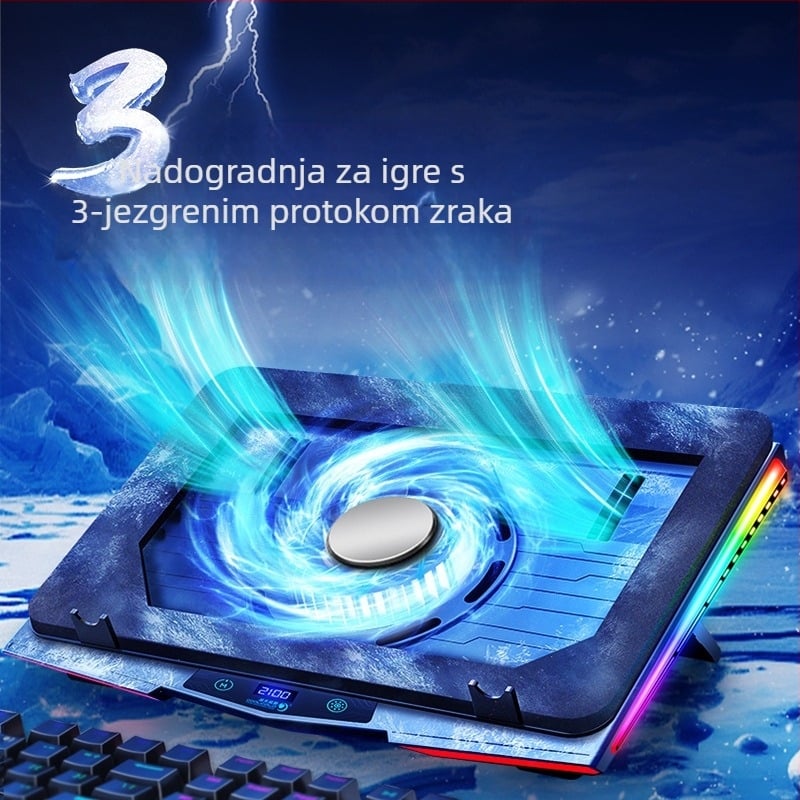 Ice Demon 9 Plus hlađenje za prijenosno računalo s RGB turbinskim ventilatorima