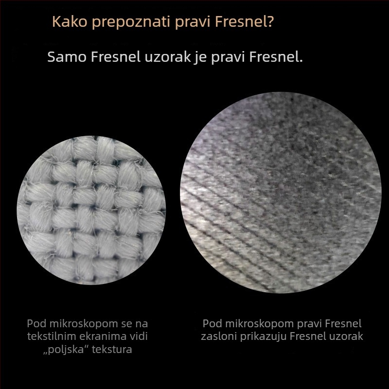 Fresnelovo antirefleksijsko projekcijsko platno, 100 inča, HD, zidno za kućno kino, kompatibilno s Nut projektorom