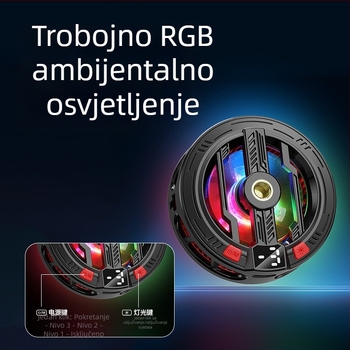 Magnetski držač za hlađenje telefona s poluvodičkim hlađenjem, za igranje i prijenos uživo, univerzalan za tablete.