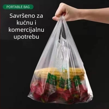 Pogrešno otisnute vrećice za smeće, debeli plastični materijal za pakiranje hrane za dostavu