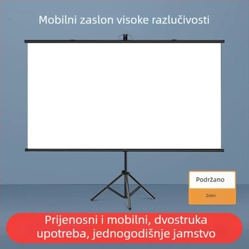 Zidni nosač projekcijskog platna, potpuno zaslon za kućnu projekciju, za dnevnu uporabu u dnevnom boravku, bez bušenja