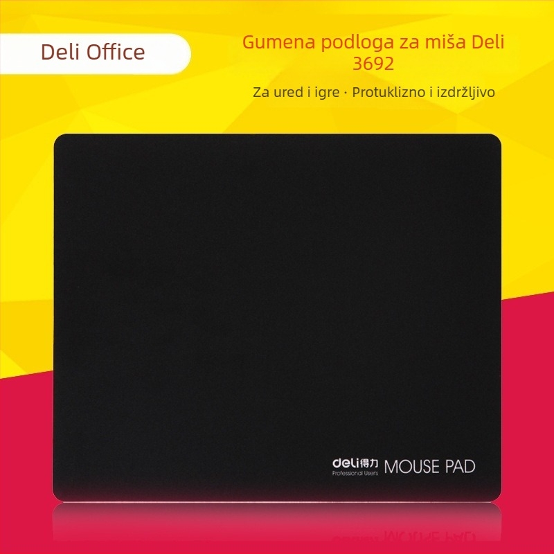 Deli 3692 Protuklizna gumena podloga za miš za uredske i gamerske potrebe