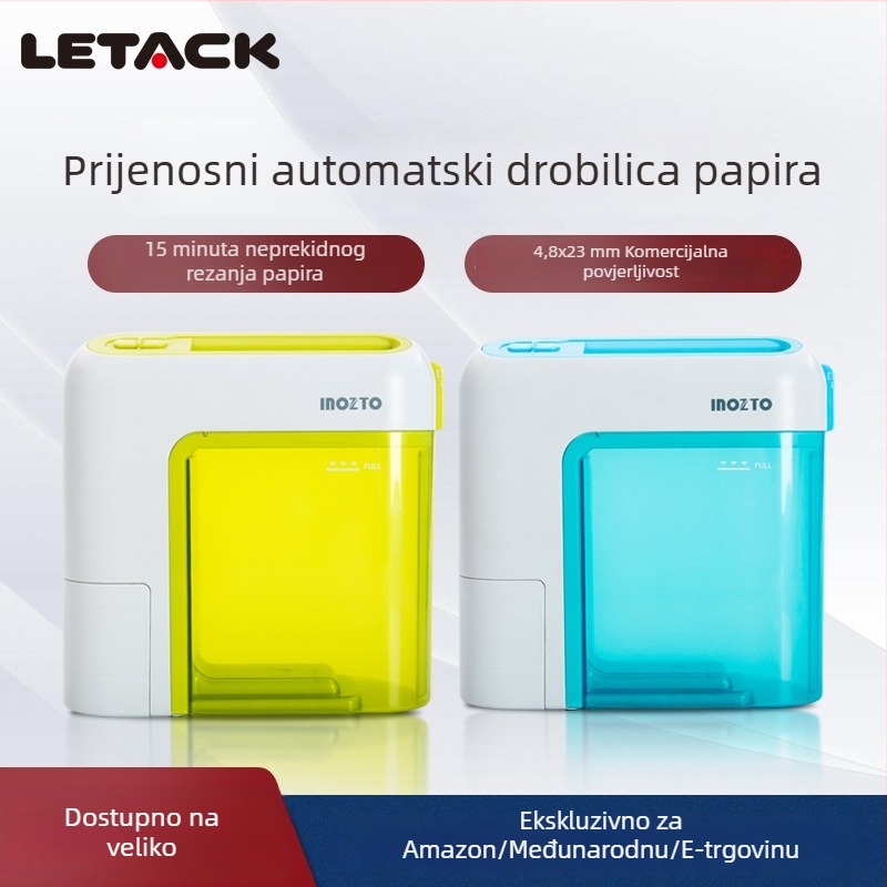Inozto Bo-a6h električni stroj za drobljenje papira, A4, automatski, za kućnu i poslovnu upotrebu, visoke snage