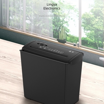 Lingya S606B Ekonomski električni drobilnik papira, 10 L kapaciteta, rezanje u trake, za kućnu upotrebu