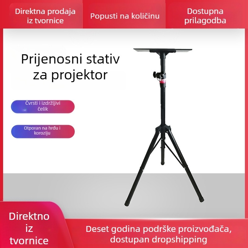 Prenosno trojnožno postolje za projektor s čvrstom pločom 40×30 cm