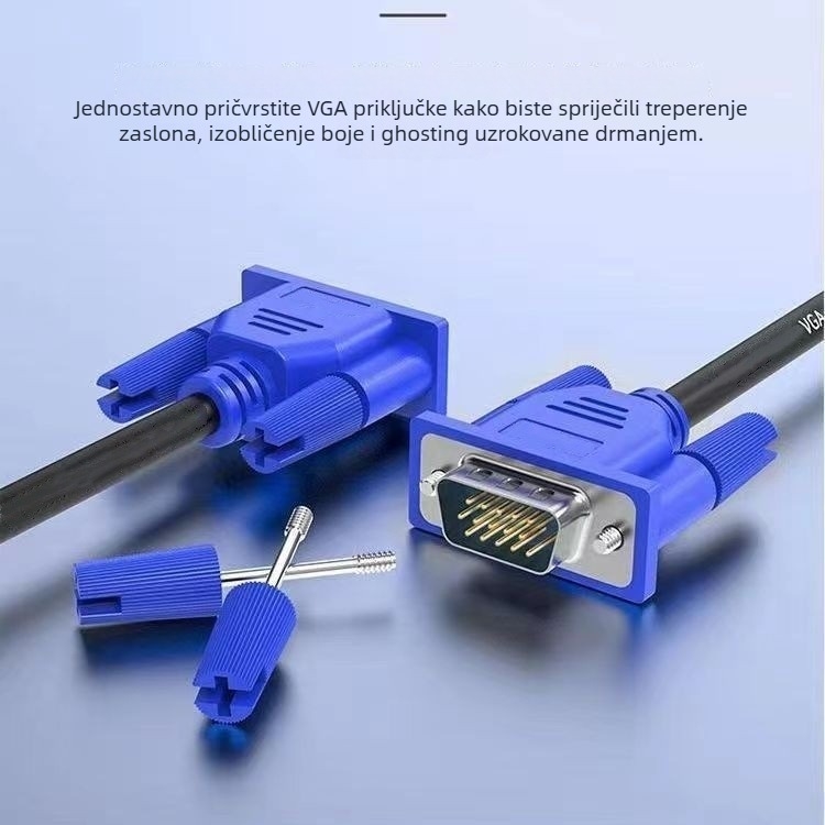 VGA kabel 1,5 m za računalo i TV, HD