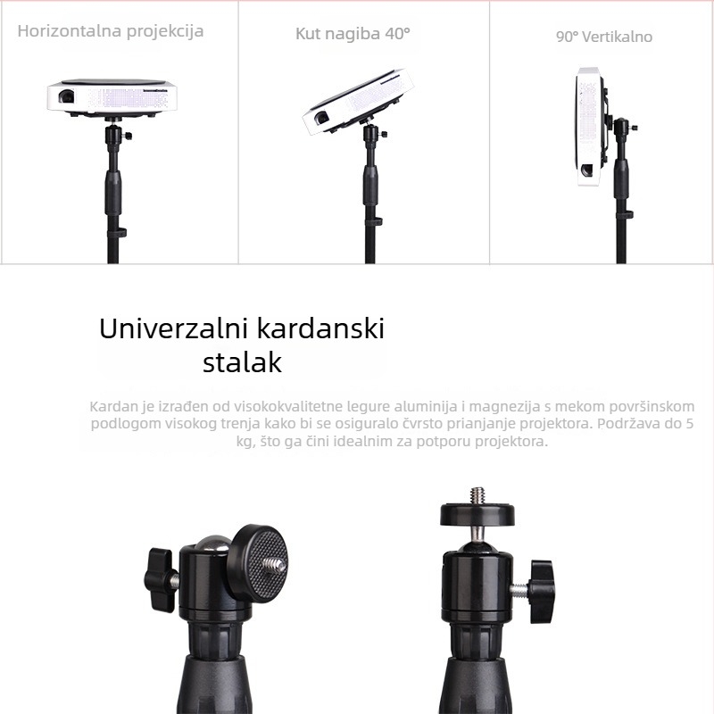 Podni metalni nosač projektora s diskovnim temeljem, universal G1, H1, Z4