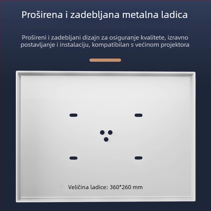 Teleskopijski podesivi nosač projektora za strop i zid