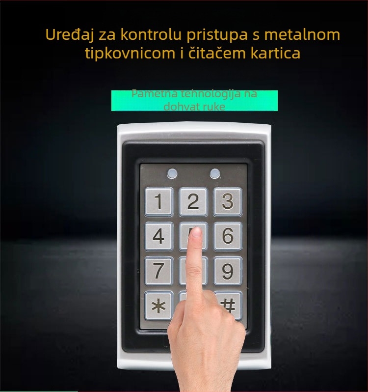 7612 metalni uređaj za kontrolu pristupa sve-u-jednom
