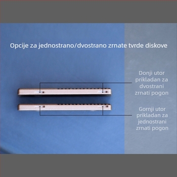 Chladić za SSD M.2 2280 NVMe, aluminijska legura, CNC obrada
