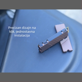 Chladić za SSD M.2 2280 NVMe, aluminijska legura, CNC obrada