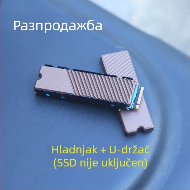 Chladić za SSD M.2 2280 NVMe, aluminijska legura, CNC obrada