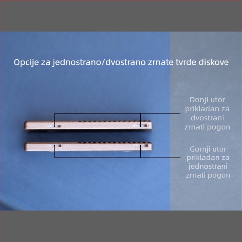 Chladić za SSD M.2 2280 NVMe, aluminijska legura, CNC obrada