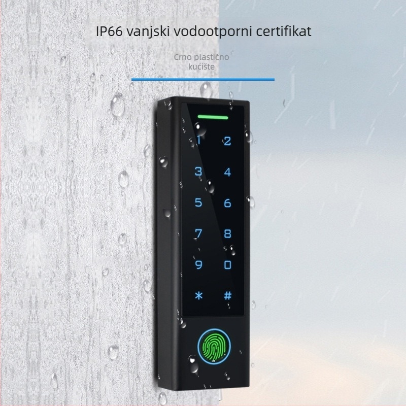 Vodootporan ABS usko kućište, pristup otiskom prsta, kartom i lozinkom — Tuya Smart WiFi sve-u-jednom uređaj