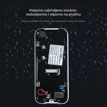 Metalni uređaj za upravljanje pristupom, vodootporan elektronički sustav kontrole pristupa, s osvijetljenim tipkama za čitanje kartice i unos lozinke, za ured