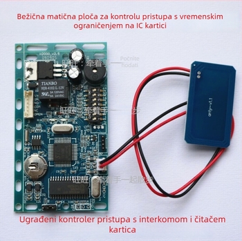 Bežični pristup karticom IC, offline način rada, vremenski i brojčani pristup, IC ugrađen u sustav zgradenog domofona