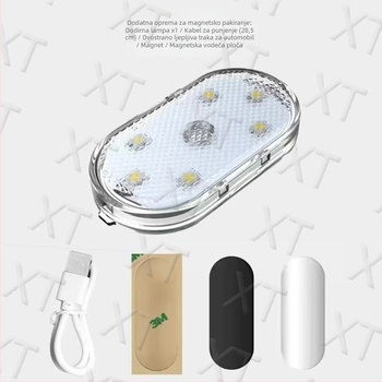 XT Mini LED unutarnja ambijentalna LED traka za auto s projektorskim svjetlom