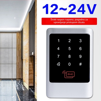 Sustav kontrole pristupa s dodirnim i čitačem kartice, metalno vodootporno kućište, NFC, dvostruka frekvencija ID/IC, sve-u-jednom