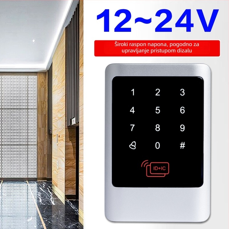 Sustav kontrole pristupa s dodirnim i čitačem kartice, metalno vodootporno kućište, NFC, dvostruka frekvencija ID/IC, sve-u-jednom