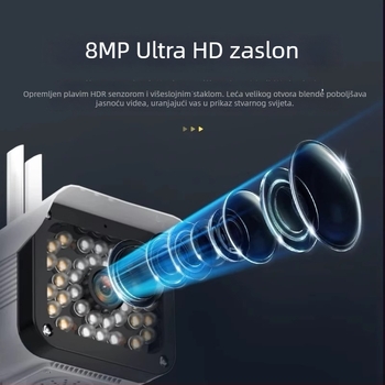 HD vanjska bežična kamera za nadzor s noćnim vidom, 4G za kućno praćenje – izuzetno jasna slika