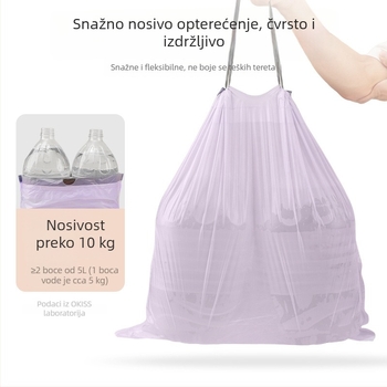 Debela vrećica za smeće sa šnuralom, kućna upotreba, velika kuhinjska veličina, jednokratna plastična vrećica