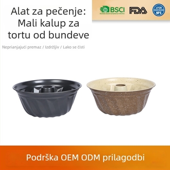DIY kreativna kalupa za tortu od tikve, okrugla kalupa za pečenje od ugljičnog čelika, chiffon kalupa