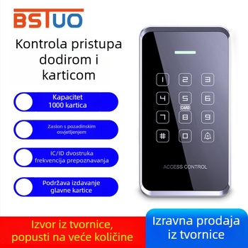 Dvostruko otporan sustav kontrole pristupa s lozinkom i NFC za mobilni telefon, elektromagnetski mehanizam zaključavanja za jednostruka i dvostruka staklena vrata