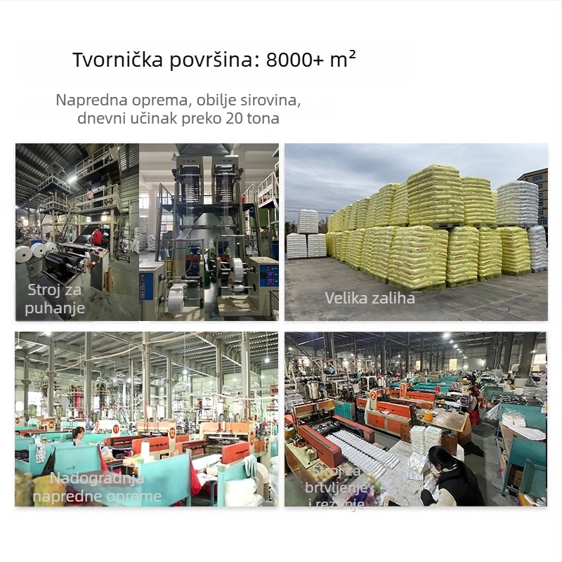 Debele velike vreće za smeće u stilu prsluka za kućnu upotrebu