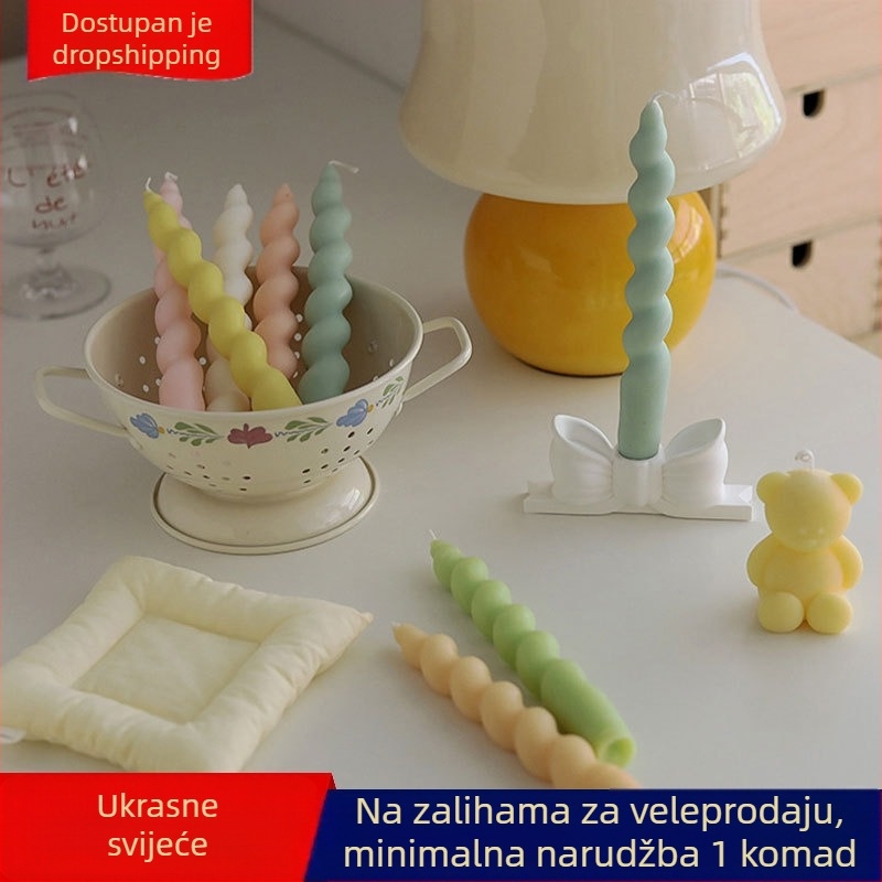 Aromaterapijska svijeća sa spiralnom šipkom, ručno izrađena dekoracija za dom