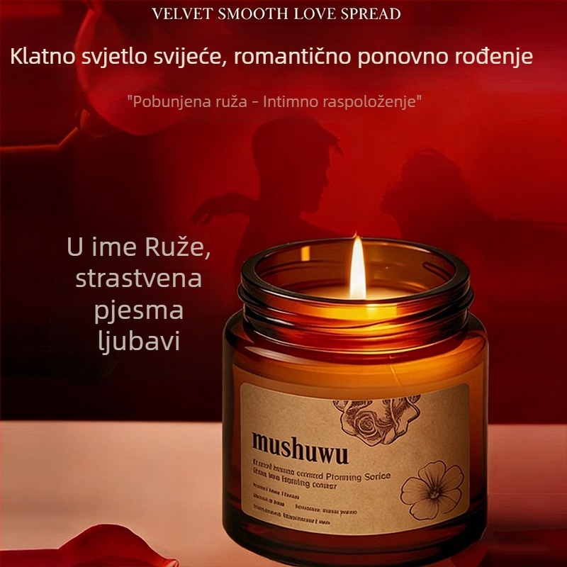 Svijeća s mirisom ylang-ylang za spavaću sobu - dugotrajna unutarnja aromaterapija za parove