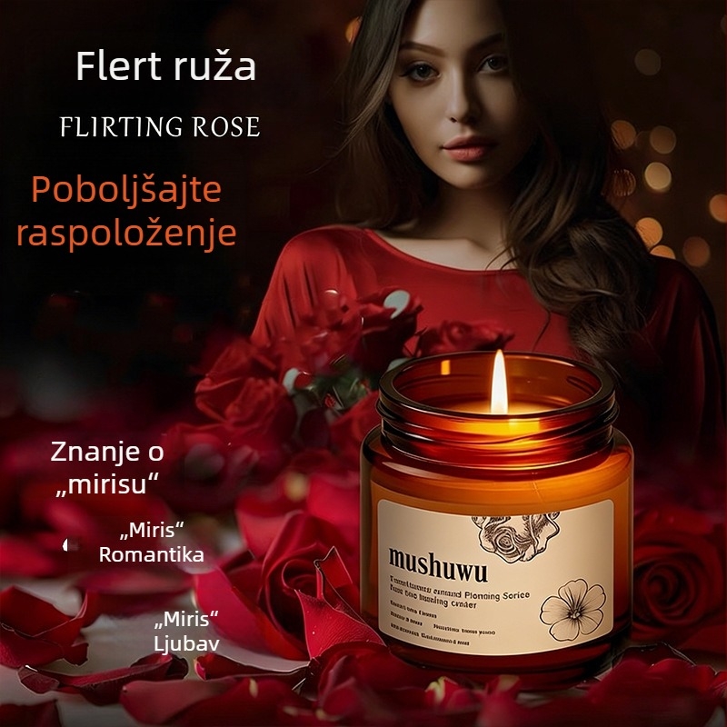 Svijeća s mirisom ylang-ylang za spavaću sobu - dugotrajna unutarnja aromaterapija za parove