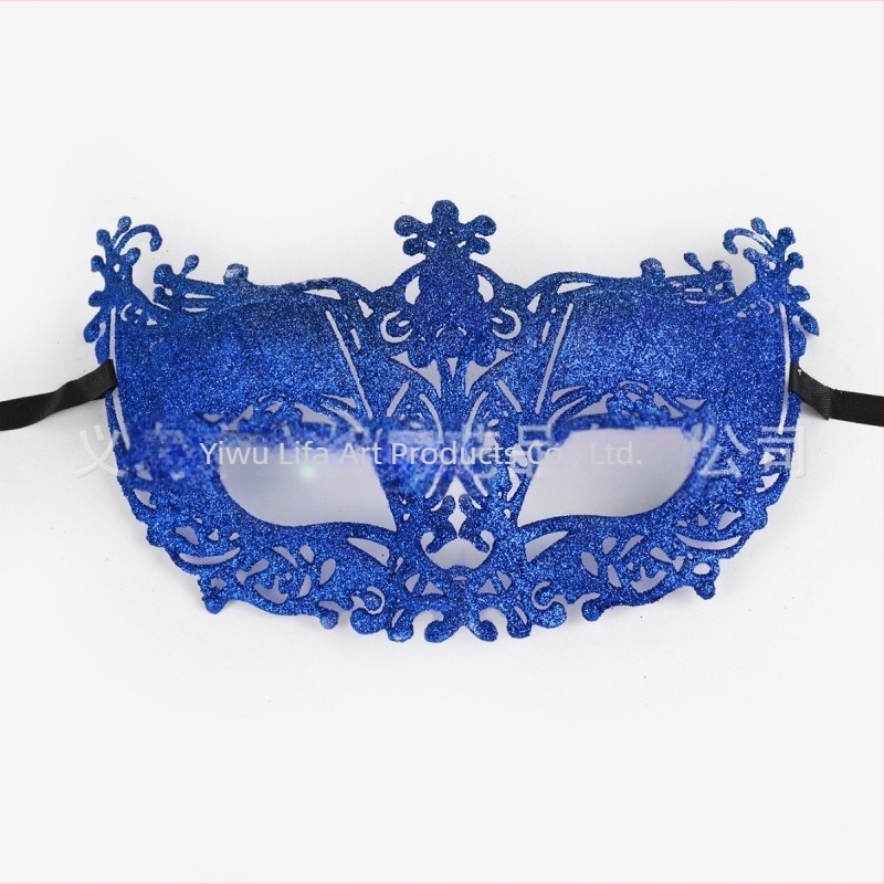 Ženska maska s izrezanim polovičnim licem, venecijanska čipka, pogodna za karneval i Halloween