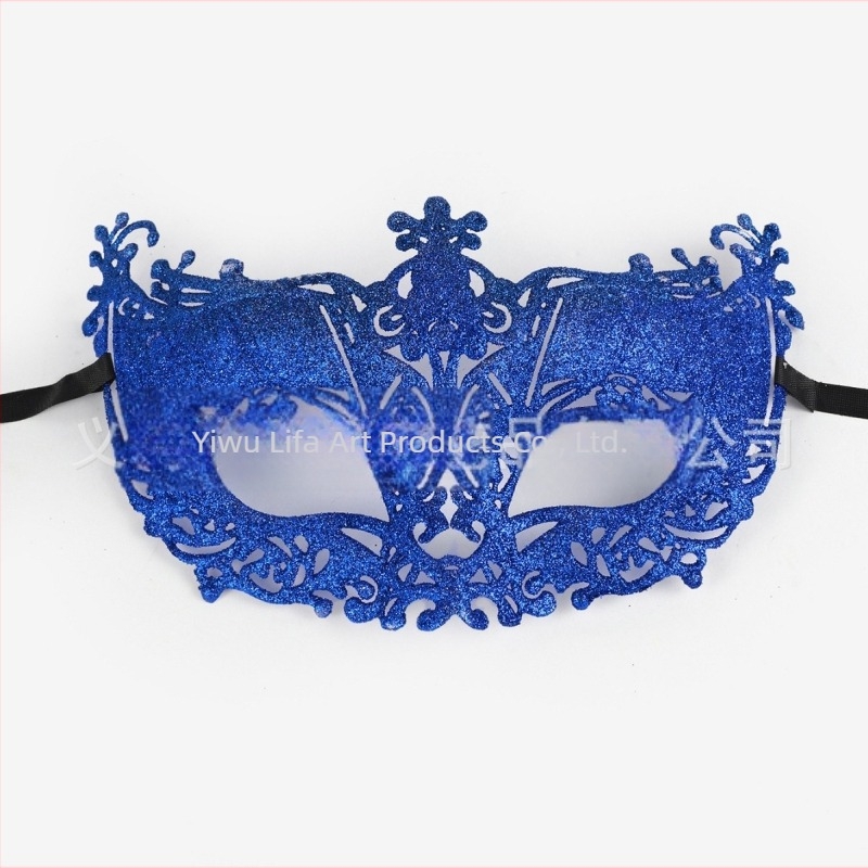 Ženska maska s izrezanim polovičnim licem, venecijanska čipka, pogodna za karneval i Halloween
