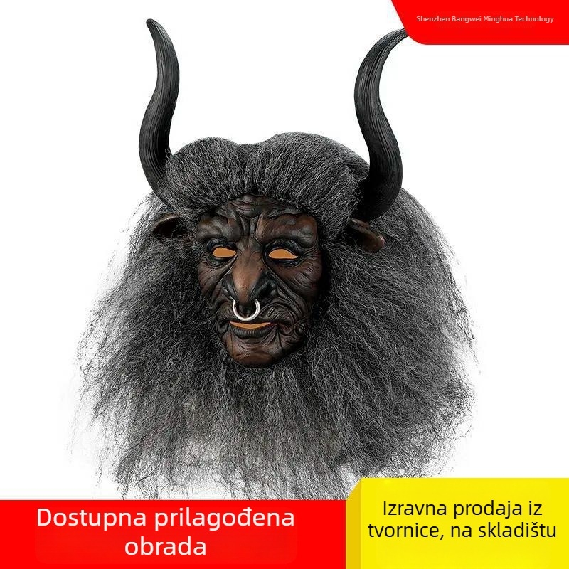 Maska za Halloween Bull Demon King – glava zvijeri iz Journey to the West za cosplay rekvizit