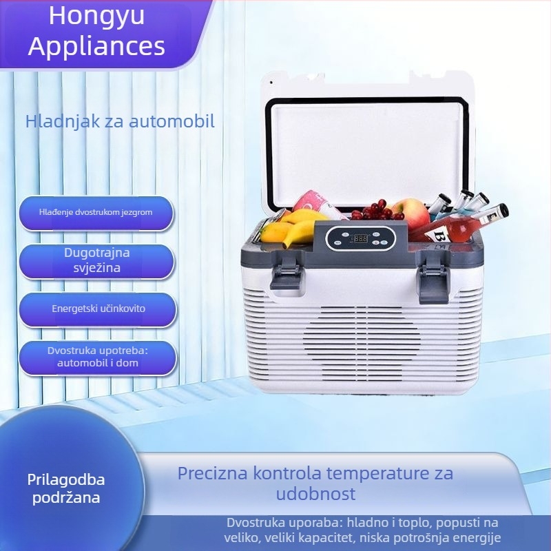 20L autohladnjak s grijanjem i hlađenjem, prenosiv za dom i vozilo, 12V/24V, ABS plastika