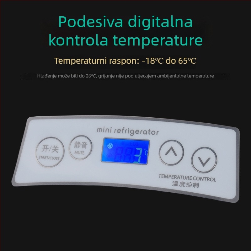 Nuomin 35L auto hladnjak, 12V-24V DC / 220V AC, prijenosni frižider za auto i dom