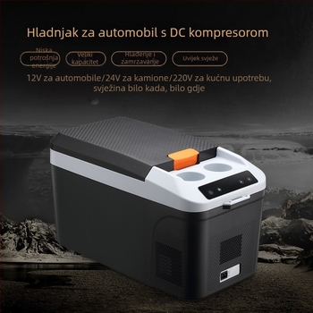 Prijenosni DC kompresor hladnjak za auto i dom, 16–20 L, 12–24 V, mini hladnjak za kampiranje