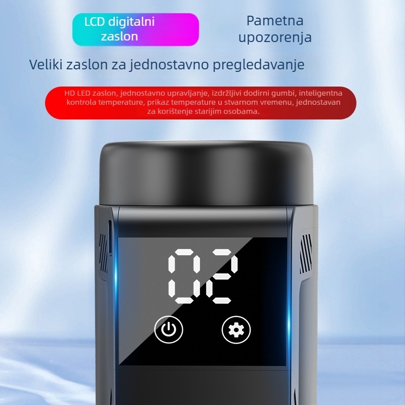 Prijenosni hladnjak za inzulin u čaši, punjivi, za automobil i dom, kompaktni hladnjak za lijekove do 5 L, ABS kućište, hlađenje do 0 °C, grijanje do 18 °C