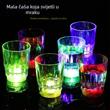 LED šarene svjetleće čašice za shot, za koncerte i barove, osmerokutne čašice